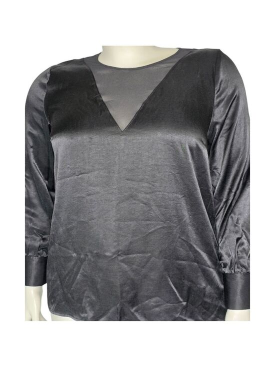 Addition Elle Tops - NWT Penningtons Addition Elle Black Whimsigoth Baddie Top Mesh Insert Size 1X